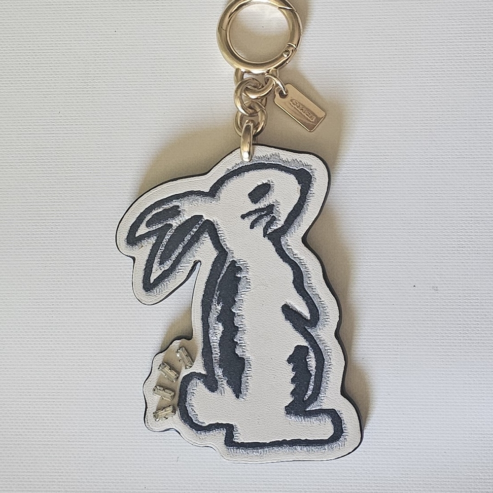 Coach X Selena Gomez Bunny Keychain